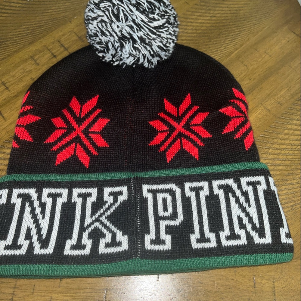Pink by Victoria secret hat, like new
